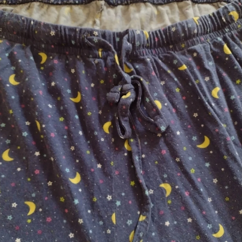 Blue Stretchy Pajamas Pants